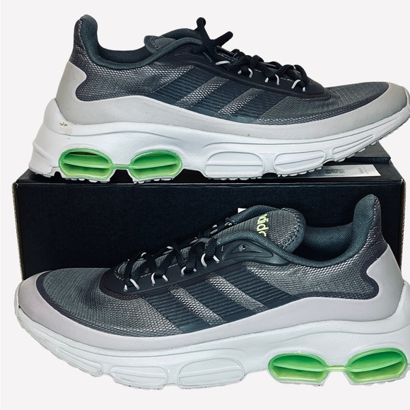 adidas | Shoes | Adidas Quadcube Athletic Sneakers W Ortholite Greyneon  Eg4393 Mens Size | Poshmark
